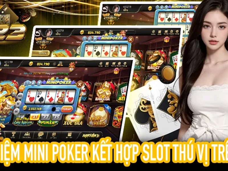 Hình ảnh các trò chơi khác như Game Show Live và bàn Poker tại M88
